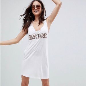 ASOS “Bride” SwimSuit CoverUp (never been worn)